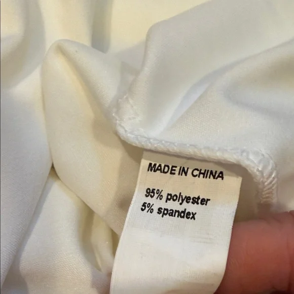 Chic Mid Lenth Sleeve White Wedding Dress - Picture 6 of 7